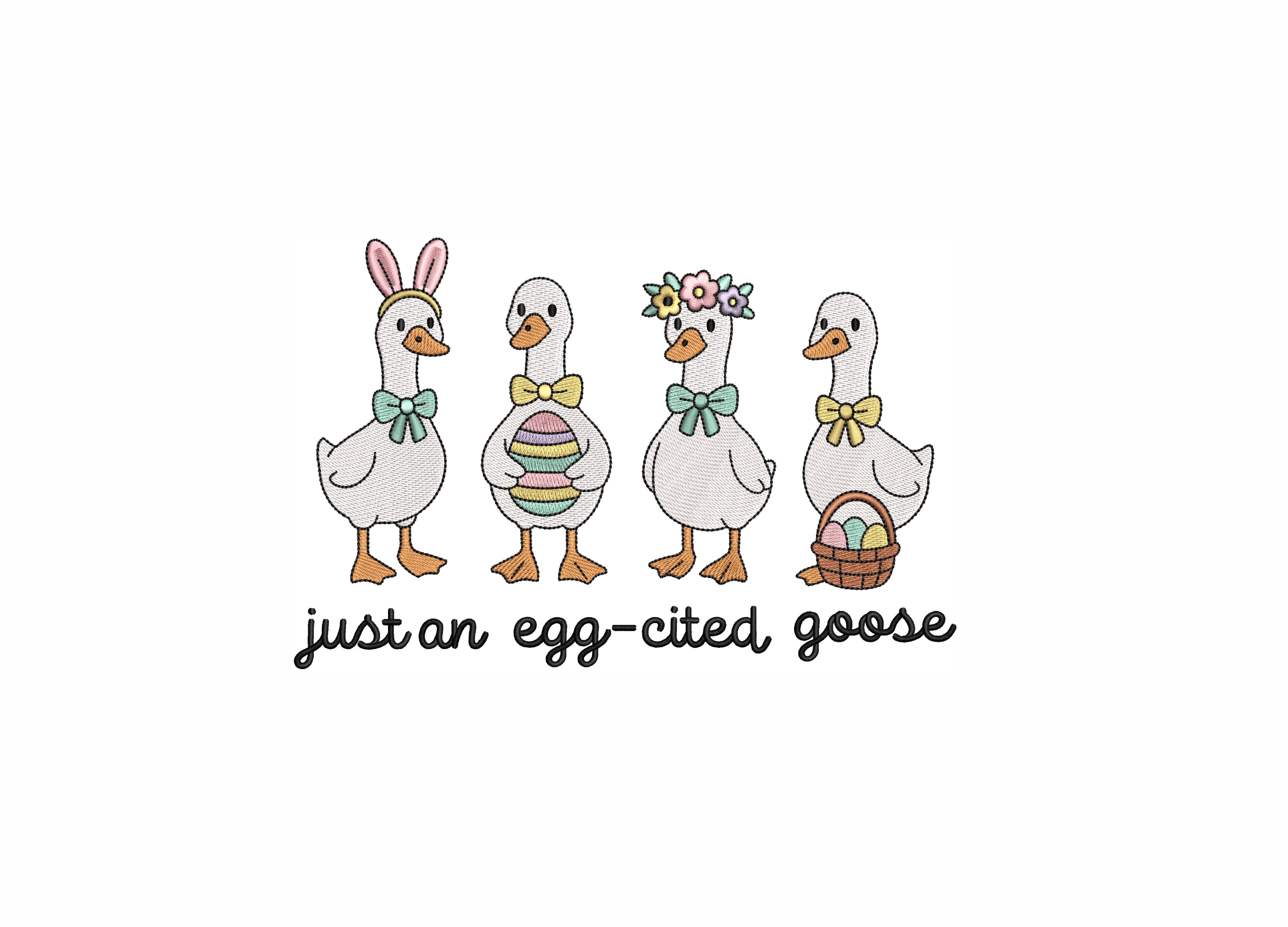 Cute Spring Farm Goose
