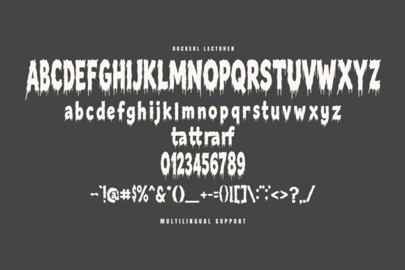 Dockerl Lectohen Font PNG with transparent background - Preview 5