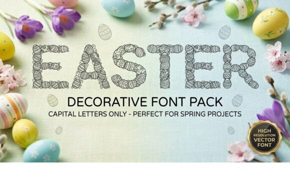 Easter Egg Font - Preview 1