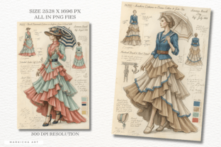 Ephemera Summer Fashion Junk Journal PNG Graphic by Markicha Art ...