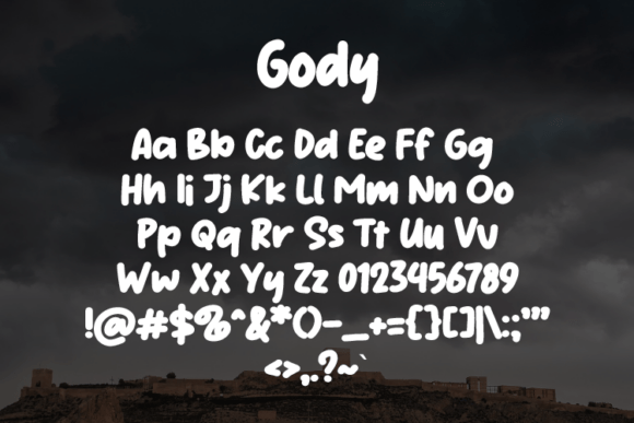 Gody Font - Preview 1