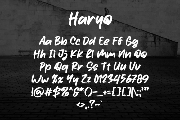 Haryo Font PNG with transparent background - Preview 1