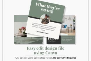 Instagram Template Canva Bundle Green Graphic by AWRSMdesign · Creative ...