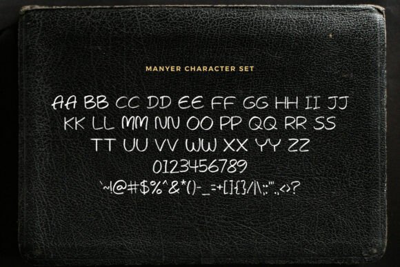 Manyer Font PNG with transparent background - Preview 4