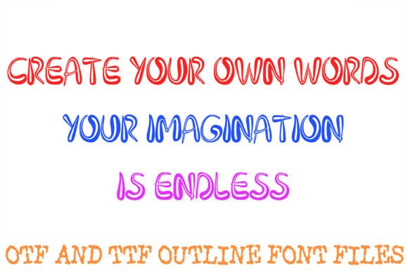 Nouveau Deco Outline Font PNG with transparent background - Preview 2
