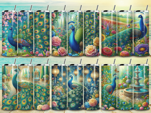 Peacock Tumbler Wrap Bundle