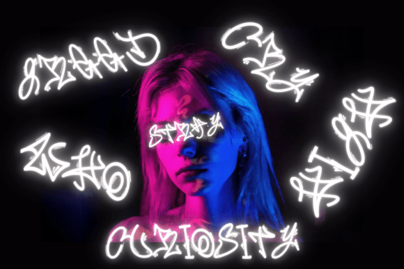 Riot Sketch Font PNG with transparent background - Preview 3