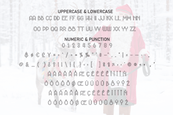 Santa Highland Font PNG with transparent background - Preview 6