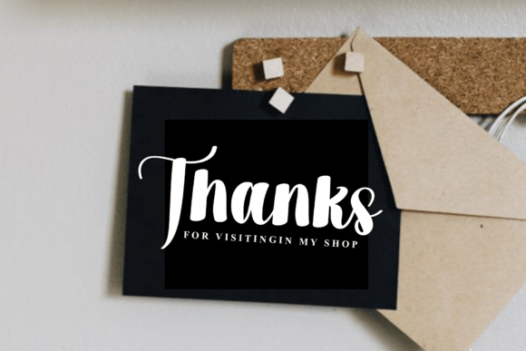 Shop Bakery Font PNG with transparent background - Preview 1