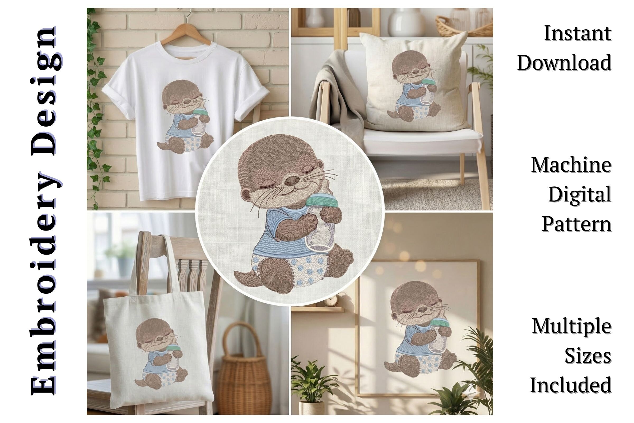 Sleeping Otter Baby Bottle