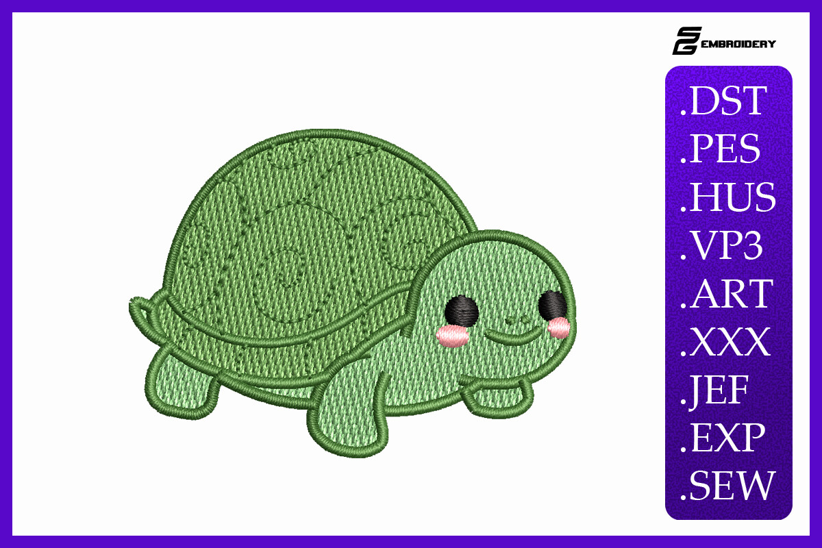 Small Size - Mini Kawaii Turtle