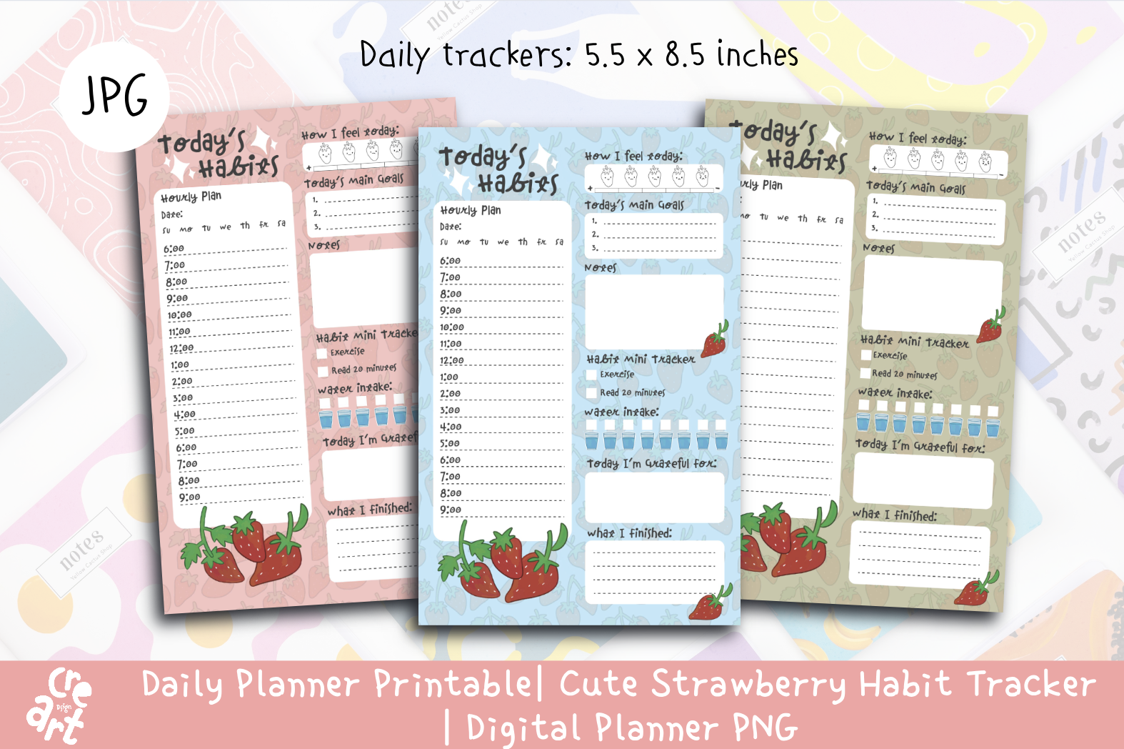 Strawberry Daily Planner