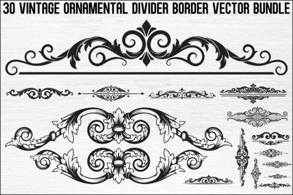 Vintage Ornamental Divider Bundle