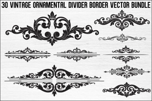 Vintage Ornamental Divider Bundle