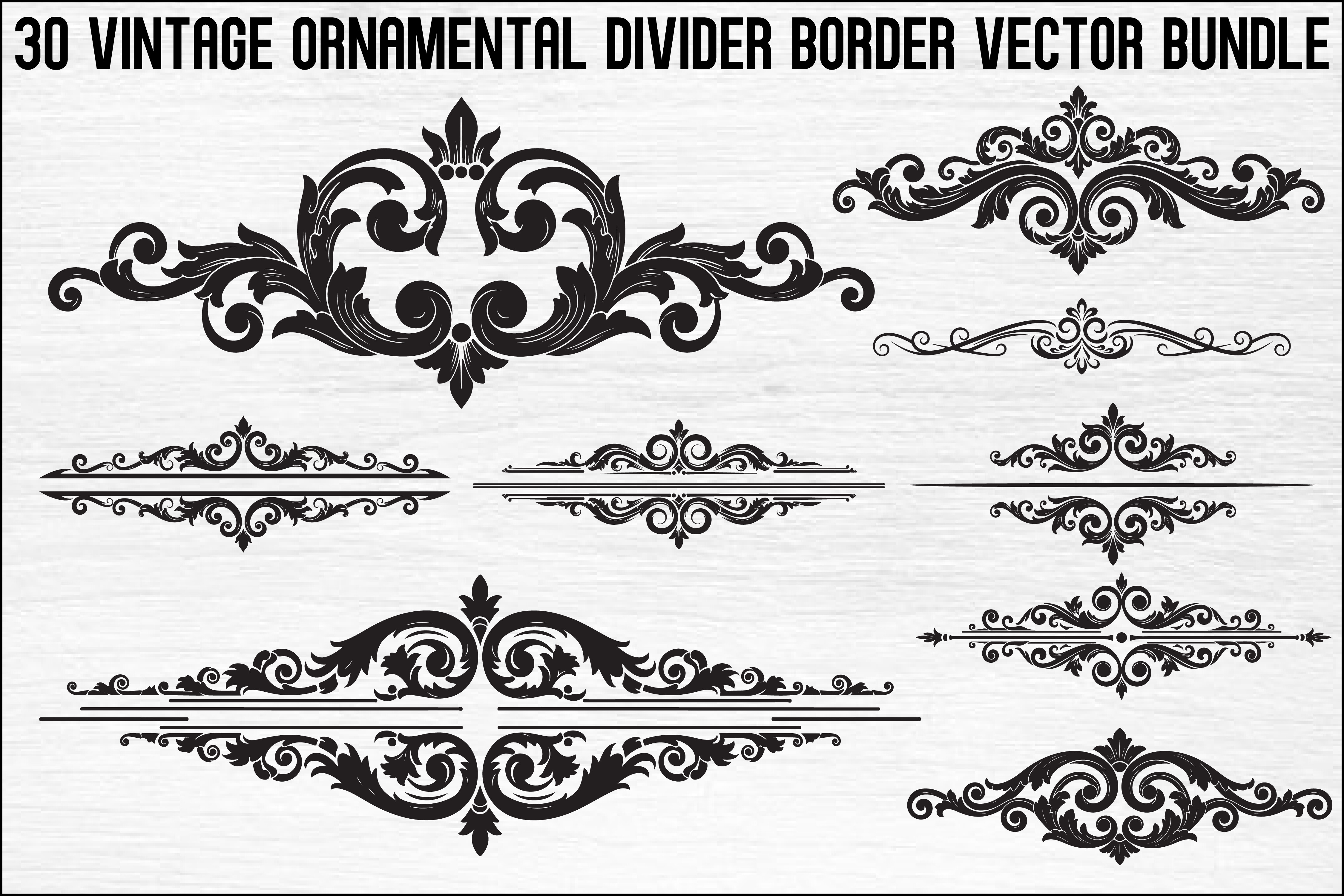 Vintage Ornamental Divider Bundle