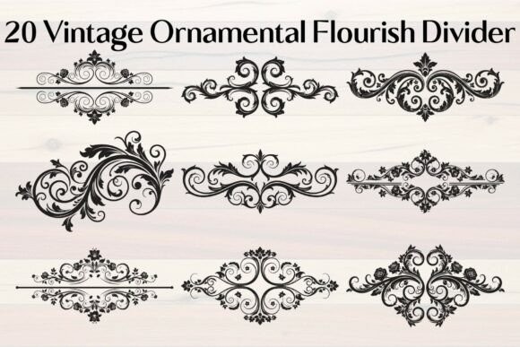 Vintage Ornamental Flourish Divider