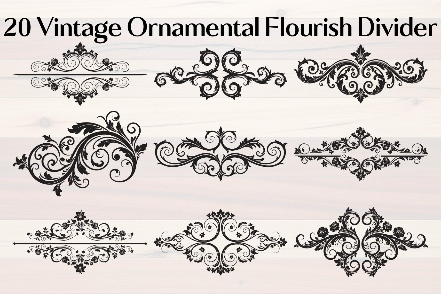 Vintage Ornamental Flourish Divider