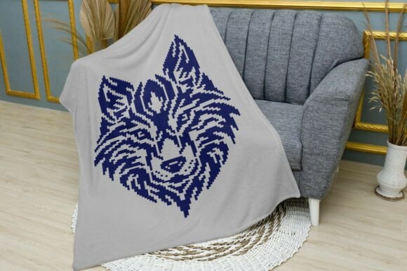 Wolf C2C Crochet Blanket Pattern