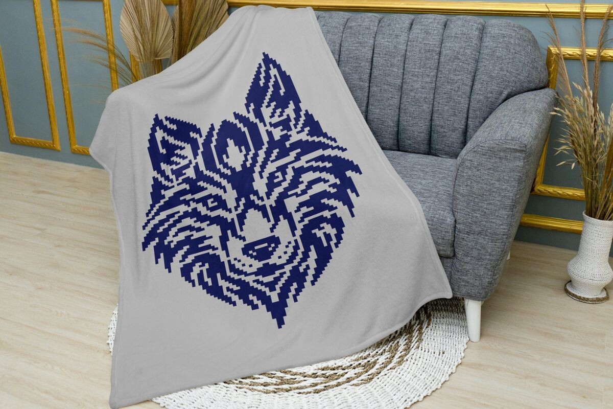 Wolf C2C Crochet Blanket Pattern