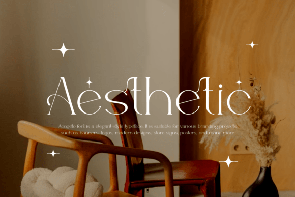 Acageto Font PNG with transparent background - Preview 4