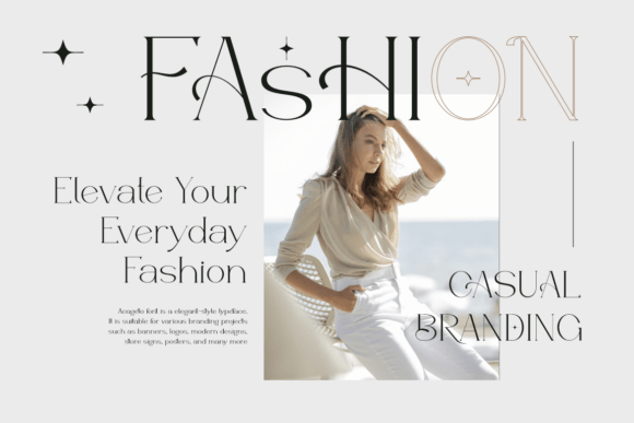 Acageto Font PNG with transparent background - Preview 6