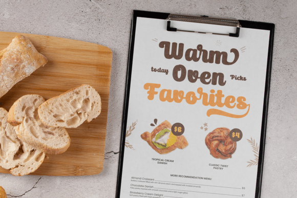Almond Bread Font - Preview 4