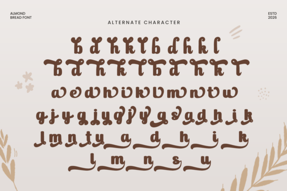 Almond Bread Font - Preview 6