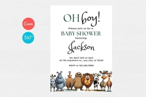 Baby Shower Welcome Sign & Invitation