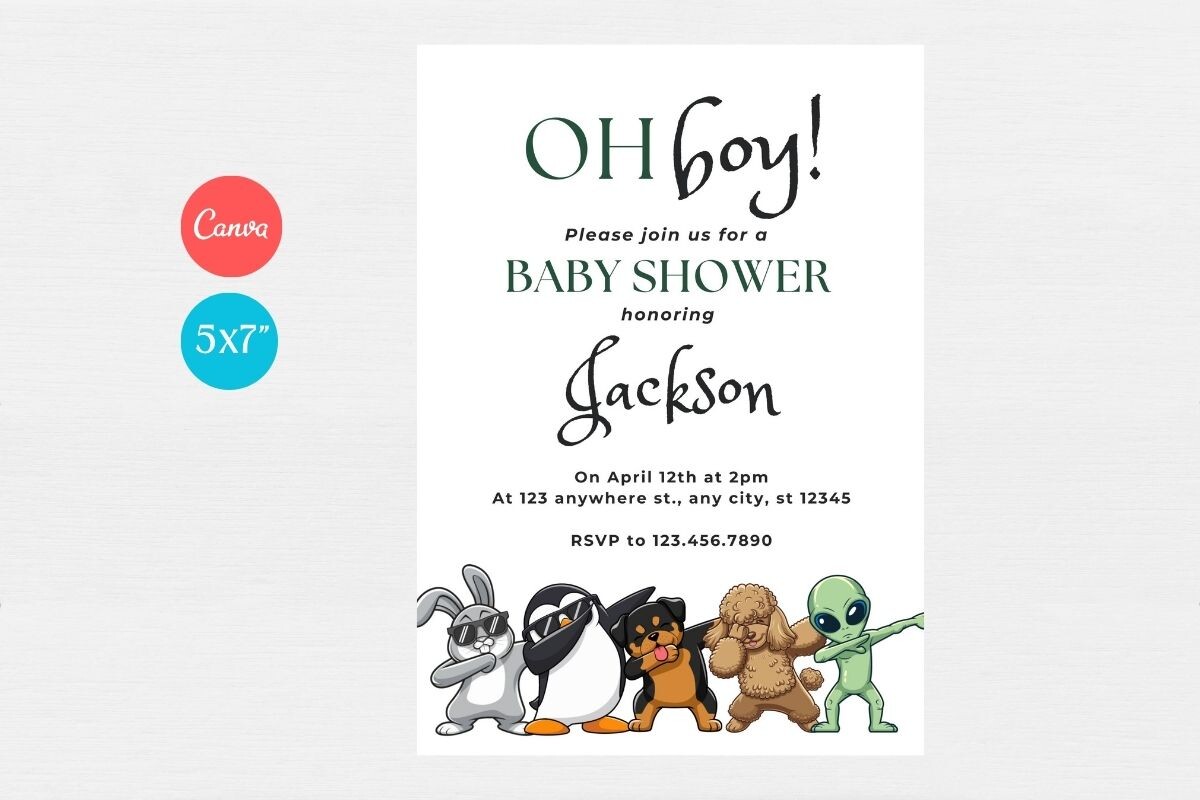 Baby Shower Welcome Sign & Invitation