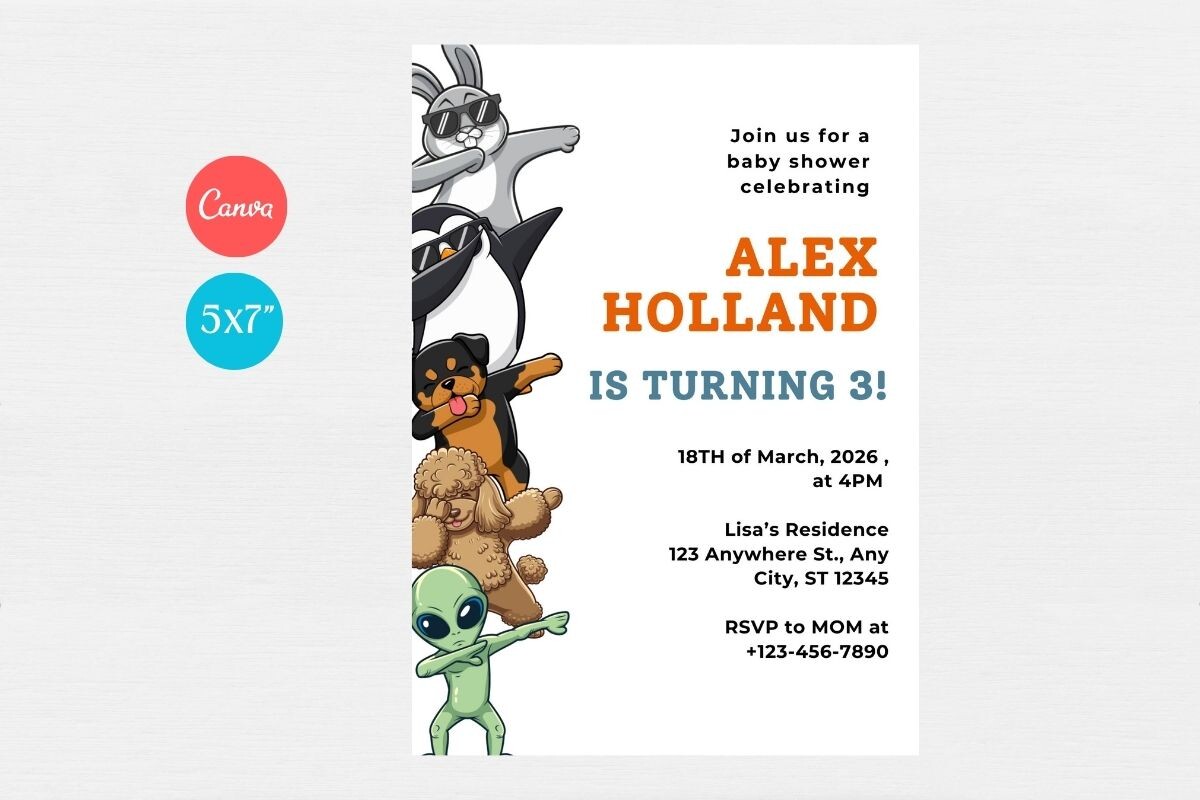Baby Shower Welcome Sign & Invitation
