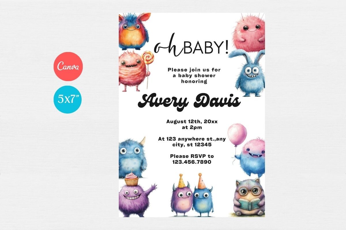 Baby Shower Welcome Sign & Invitation