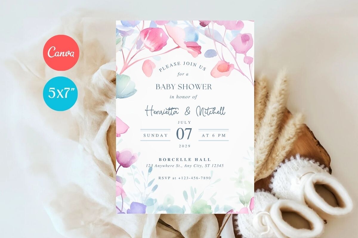 Baby Shower Welcome Sign & Invitation