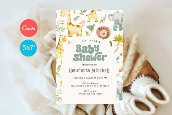 Baby Shower Welcome Sign & Invitation