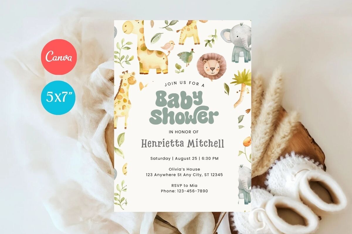 Baby Shower Welcome Sign & Invitation