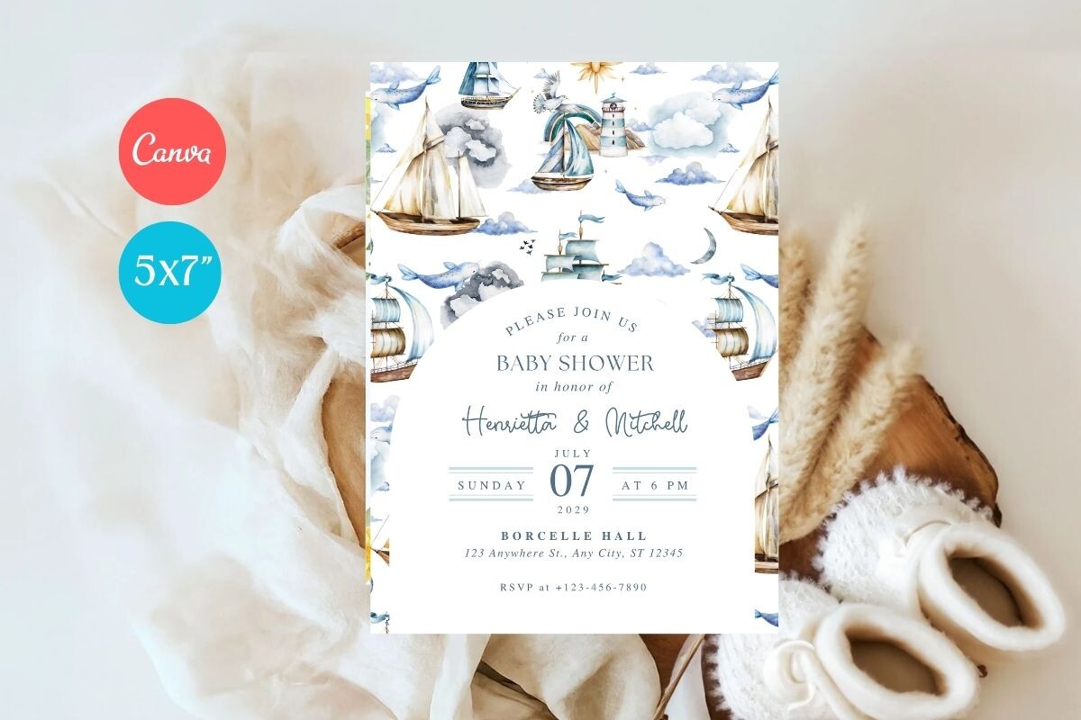 Baby Shower Welcome Sign & Invitation