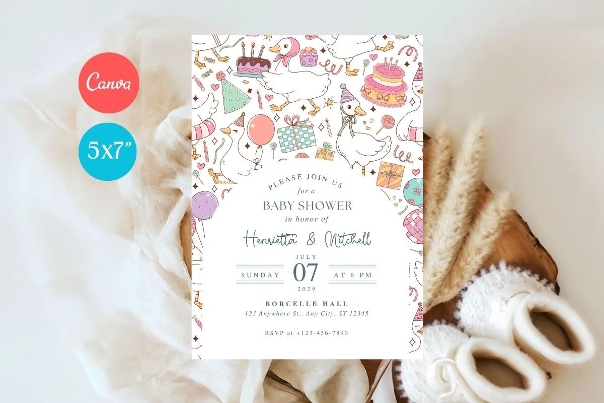 Baby Shower Welcome Sign & Invitation