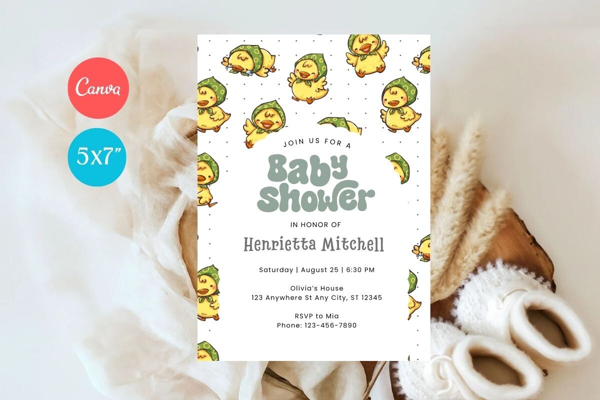 Baby Shower Welcome Sign & Invitation