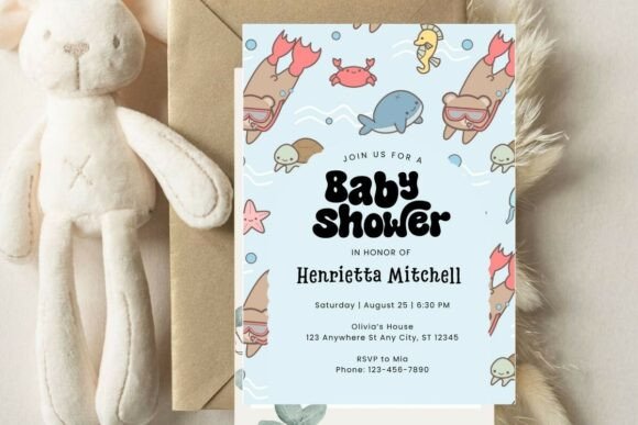 Baby Shower Welcome Sign & Invitation