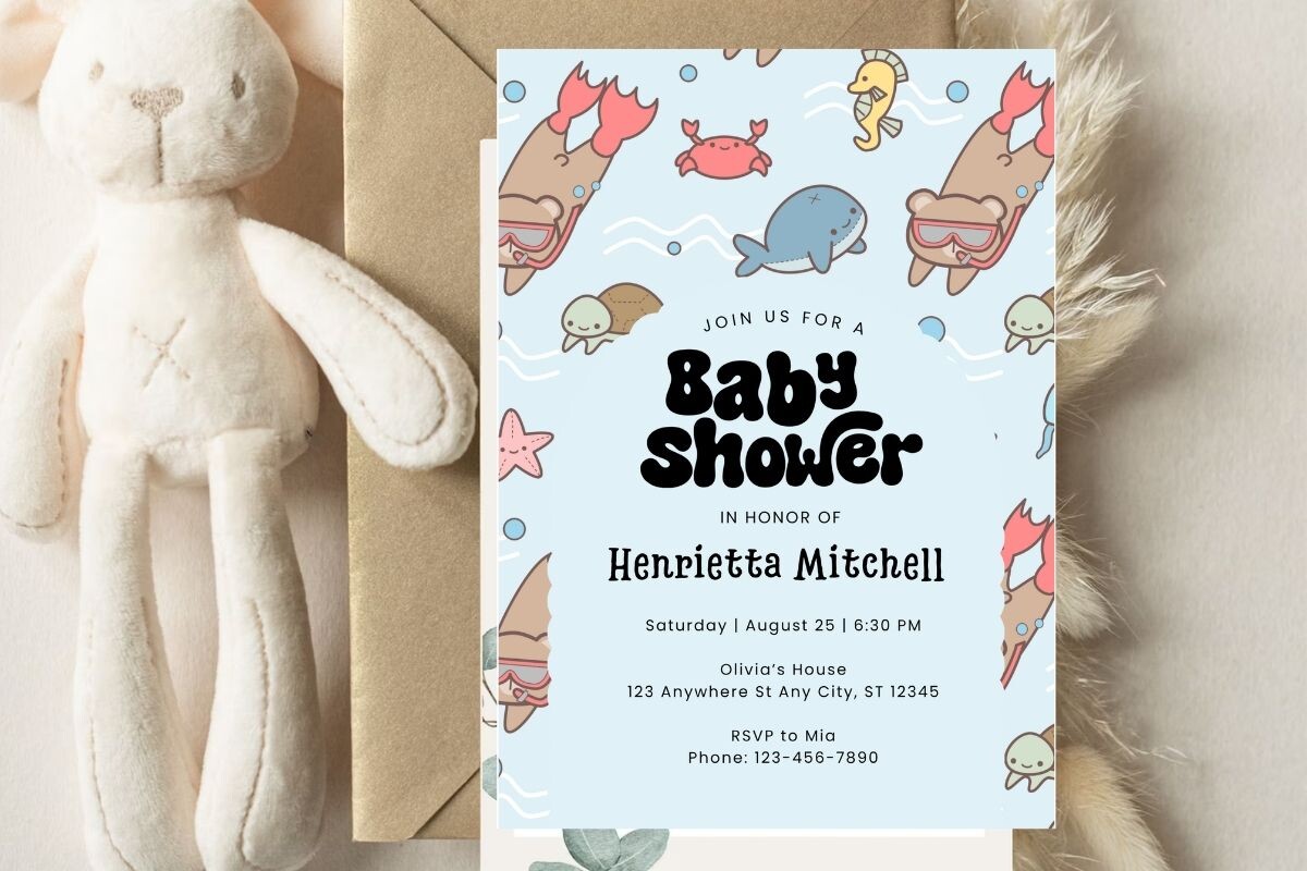 Baby Shower Welcome Sign & Invitation