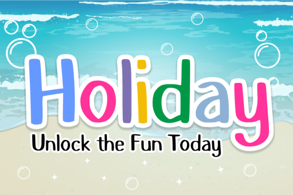 Beach World Font - Preview 1