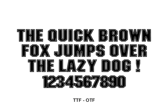 Bold Stitches Font - Preview 2