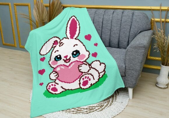 Bunny C2C Crochet Blanket Pattern