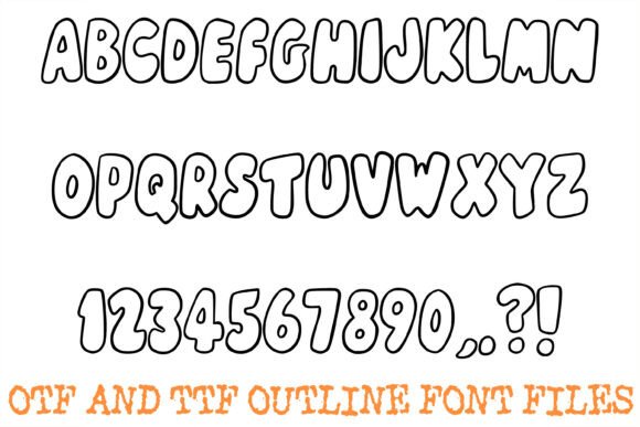 Cartoon Bubble Font - Preview 1