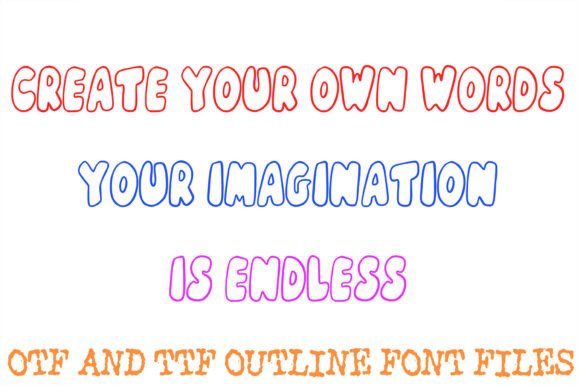 Cartoon Bubble Font - Preview 2