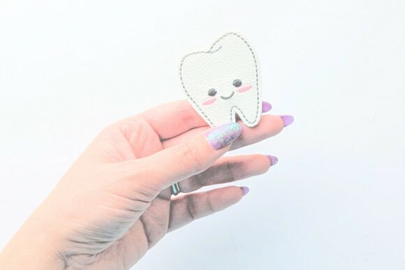 Cartoon Tooth ITH Feltie Applique