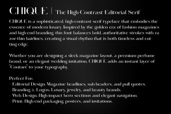Chique Font - Preview 5