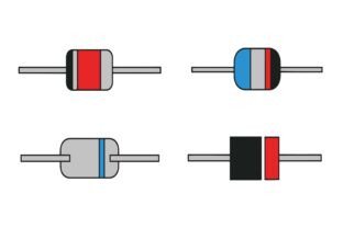 Diode Line Art Color Outline Design Graphic by lokmanshekh · Creative ...