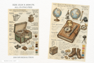 Ephemera Summer Travel Junk Journal Graphic by Markicha Art · Creative ...