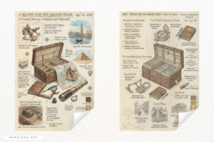 Ephemera Summer Travel Junk Journal Graphic by Markicha Art · Creative ...