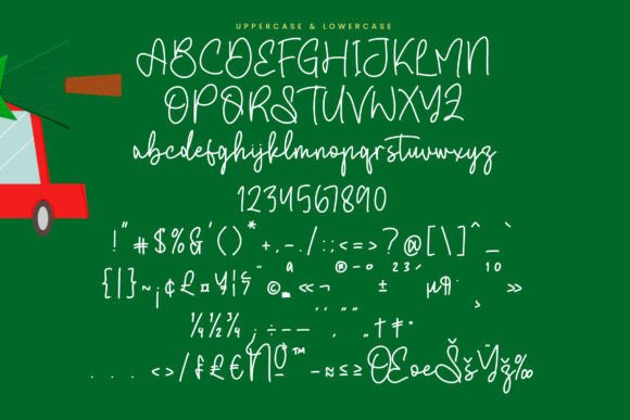 Fluffy Bloom Font PNG with transparent background - Preview 3
